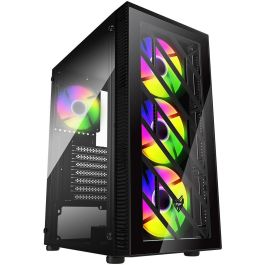 FSP Midi Tower CMT192 RGB Negro ATX, Micro ATX, Mini-ITX, SPCC, Vidrio Templado, Multi Color Iluminación Precio: 56.50000015. SKU: B1HTMA7P6M
