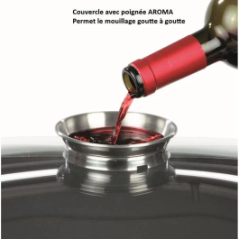 GSW Cocotte con Cesta de Freír y Tapa 40 x 25 cm Acero al Carbono Apta Inducción