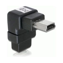 DELOCK Adaptador USB-B mini 5pin Macho/Hembra 90 Grados Negro