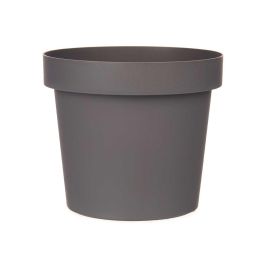 Maceta de plástico gris Ibergarden 14 cm diámetro (12 Unidades)