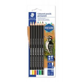 STAEDTLER 10820BK6-C Blíster con 6 Lápices Permanentes, Colores Surtidos (Blanco, Amarillo, Rojo, Azul, Verde y Negro) para Todas las Superficies Precio: 17.5000001. SKU: B1JSNVBWQK