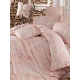 Juego de cama ASI8681181819838 1 funda nórdica 220x240 cm + 2 fundas de almohada 60x60 cm 100% algodón reforzado Rosa