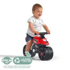 FALK Baby Moto X Racer Correpasillos para Niños +12 Meses, Bicicleta de Equilibrio con Ruedas Grandes y Manillar Direccional, Rojo