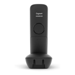 Gigaset AS690 HX Teléfono Inalámbrico DECT Analógico Negro con Manos Libres e Identificador de Llamadas
