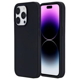 eSTUFF iPhone 15 Pro INFINITE ROME Magnetic Silicone Cover - Black - 81% recycled material eSTUFF iPhone 15 Pro INFINITE ROME Magnetic Silicone Cover - Black - 81% recycled material