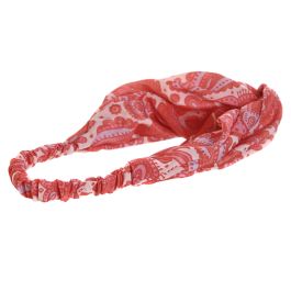 DKD Home Decor Accesorio de Pelo Mediterraneo Ibiza Coral Rosa 8 x 20 x 20 cm Set de 3 (4 Unidades)