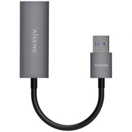 AISENS - CONVERSOR USB 3.0 A ETHERNET GIGABIT 10/100/1000 MBPS, GRIS, 15CM AISENS - CONVERSOR USB 3.0 A ETHERNET GIGABIT 10/100/1000 MBPS, GRIS, 15CM