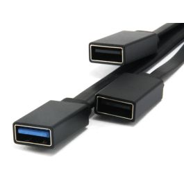 Conceptronic Hub USB Tipo C HUBBIES01B - 1 Puerto USB 3.0 y 2 Puertos USB 2.0, Compatible con MacBook, Chromebook Pixel
