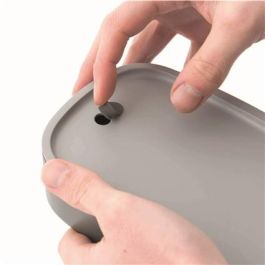 Berghoff 3950126 Fiambrera Dual Apta Microondas Y Congelador Para Llevar Comida Sana Y Equilibrada