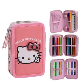Cerdá Estuche Plumier Escolar con Accesorios Giotto Hello Kitty Rosa 12.5x6.5x19.5 cm para niños +3 años Precio: 19.92144. SKU: B19KM53NCC