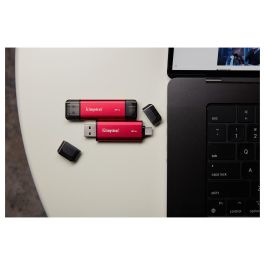 Kingston 2TB SSD Portable Dual USB-A/C Hasta 1050MB/s USB 3.2 Gen 2 Negro Rojo