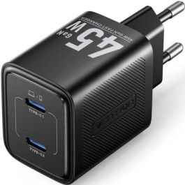 Vention FEFB0-EU Cargador de Pared GaN 2xUSB Tipo-C 45W para carga rápida de dispositivos móviles Vention FEFB0-EU Cargador de Pared GaN 2xUSB Tipo-C 45W para carga rápida de dispositivos móviles Precio: 17.78999959. SKU: B1CSHHB5VR