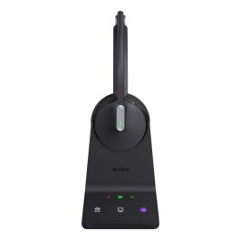 Yealink WH64 Mono Teams Auriculares Inalámbricos DECT/Bluetooth 5.2 USB-C con Acoustic Shield 2.0 y Busylight para UC e IP Phones