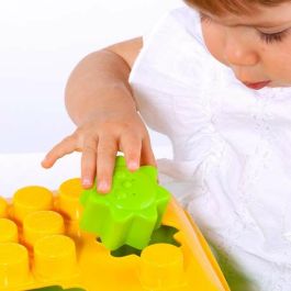 Molto Caja de Bloques y Puzzles Duros (15 Piezas) para Niños de 1 a 3 Años