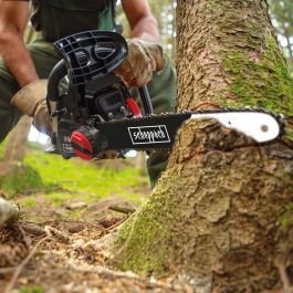 Scheppach CSP41 Motosierra de Gasolina 41 CC - 40 cm con Tensión de Cadena Sin Herramientas, Barra Guía y Cadena ProCut