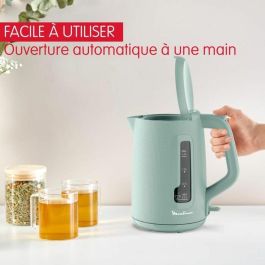 MOULINEX Hervidor eléctrico 1,7 L, Indicador de 1 taza, Filtro antical, Apagado automático, Infusor de té incluido, Morning BY2M1310