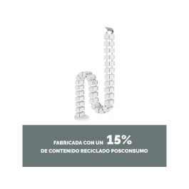 Fellowes 100136872 Organizador de Cables en Espiral Vértebra Pasacables Blanco 1.3m