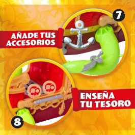 Magic Box Barco Pirata Kraken PPXSP112IN20 con Cañón, Catapulta y Prisión para 10 Figuras Piratix