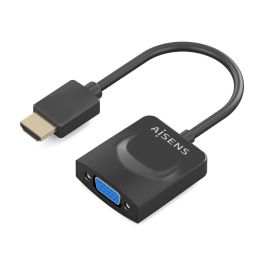 Adaptador HDMI a SVGA con Audio Aisens A122-0947 Negro 15 cm