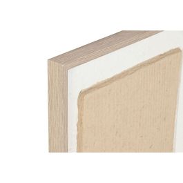 Cuadro Scandi DKD Home Decor Blanco Natural 3 x 80 x 60 cm (2 Unidades)