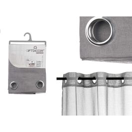 Giftdecor Cortina Visillo Gris Oscuro 140x260 cm (Set de 6) Precio: 32.49999984. SKU: B14M8TNN7R