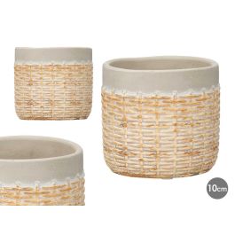 Maceta Cemento Efecto Ratan 10Cm Gris Ibergarden (24 Unidades) Precio: 40.68999979. SKU: B13M5FPWAQ
