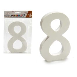 Pincello Número 8 Madera Blanco - 1.8x15 cm (12 Unidades) Precio: 11.99000011. SKU: B136ZNTFJ5