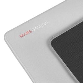 Mars Gaming Alfombrilla MMPXL XXL Plata - Nanotextil, Caucho Natural, Bordes Reforzados, 800x300mm