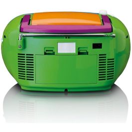 Lenco SCD-971 Reproductor de CD Portátil con Cassette, Radio FM y Pantalla LCD Multicolor