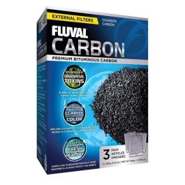 Fluval Set de 3 Carbones Activados 100g para Acuarios - Elimina Olores, Metales y Contaminantes - Agua Dulce/Salada Fluval Set de 3 Carbones Activados 100g para Acuarios - Elimina Olores, Metales y Contaminantes - Agua Dulce/Salada