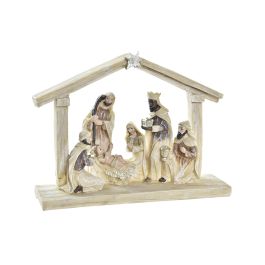 DKD Home Decor Nacimiento Navideño Tradicional de Resina Beige Multicolor Largo 5 x Alto 15 x Ancho 21 cm Precio: 11.02068. SKU: B13SX49DD7