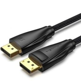 Vention HCCBH Cable DisplayPort 1.4 8K 60Hz, Macho a Macho, 2 metros Negro, Conectores Dorados, Trenzado de Nylon y Cobre Puro Precio: 7.58999967. SKU: B1CL6LQHV8