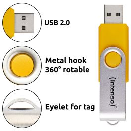 Intenso USB Stick 3.2 Multipack x5 256GB Office Line Memoria USB Giratoria Multicolor