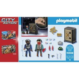 PLAYMOBIL Starter Pack Caja Fuerte 70908 Estación de Policía para Niños +4 Años