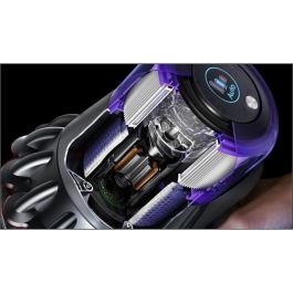 Dyson V11 Fluffy Aspiradora Escoba sin Cable, 2 en 1, Níquel/Rojo, Secar, 60 min Autonomía, 185 AW Potencia Succión