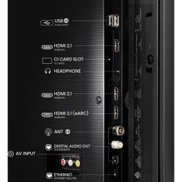 Hisense 55E77Q Televisor QLED 55" 4K Ultra HD Smart TV VIDAA con Wi-Fi, HDR, Dolby Atmos y Modo Juego Negro