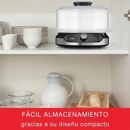 SEB VC204800 Vaporizador ultracompacto 9L, 3 boles apilables, Recipiente para cereales, Cocción saludable, Temporizador, Parada automática, Fácil de almacenar