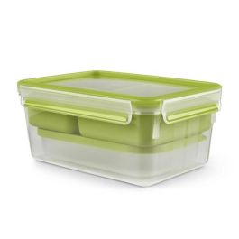 TEFAL Masterseal To Go Caja de comida 2,3 L, 3 compartimentos, 100% hermética, libre de BPA, 30 años de garantía N1071610