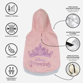 Cerdá Sudadera para Perro Princess Rosa Talla XS Cerdá Sudadera para Perro Princess Rosa Talla XS