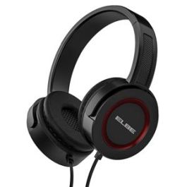 Elbe AU-813-NR Auriculares de Diadema con Micrófono, Negros/Rojos, Ergonómicos y Ligeros Elbe AU-813-NR Auriculares de Diadema con Micrófono, Negros/Rojos, Ergonómicos y Ligeros