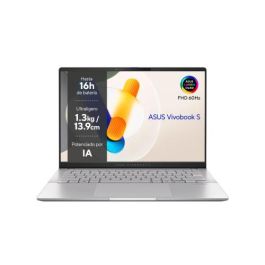 ASUS Vivobook S 14 OLED M5406WA-QD088W Copilot+ PC - Portátil 14" WUXGA OLED (AMD Ryzen AI 9 HX 370, 32GB RAM, 1TB SSD, AMD Radeon 890M, Windows 11) Plata Fría - QWERTY Español