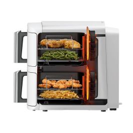 Ninja SL400EUWH Freidora de Aire Doble Stack XL 9,5L Blanca