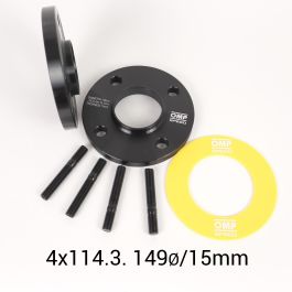 Omp Speed Juego De Separadores Doble Centraje Ancho: 15 mm Pcd: 4x114.3 Cb.H: 67.1 Cb.W: 67.1 Od: 149 Esparragos M12x1.5 OMPS08281501 Precio: 63.50000019. SKU: B1BWTWLS9G