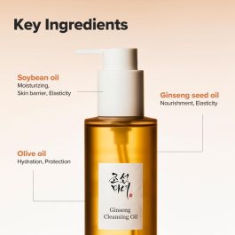Beauty Of Joseon GINSENG Aceite Limpiador Profundo 210 ml – Tecnología Micelar para Piel Fresca y Firme No Comedogénico
