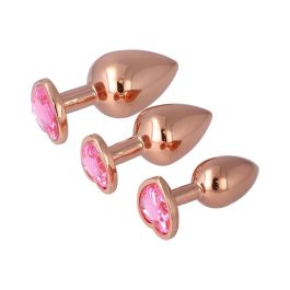 Plug Anal Pick&Love Nº 14 Dorado 3 Piezas (8,3 cm) (9,5 cm) (7,6 cm)