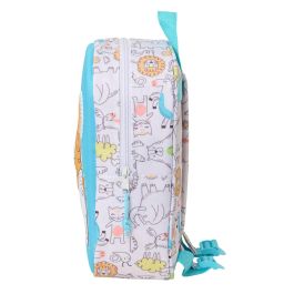 Safta Mochila Guardería Infantil Diseño León 3D para Niños +3 Años, 22x27x10 cm