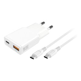 4smarts Cargador PDPlug Duos Slim 20W GaN USB-C/A+USB-C Cable Blanco 541509 Precio: 28.99000038. SKU: B1J2G9K74L