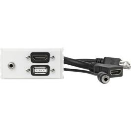 Vivolink Panel de Conexión HDMI + USB 2.0 + 3.5mm, Blanco Precio: 19.59000043. SKU: B19P6BMABZ