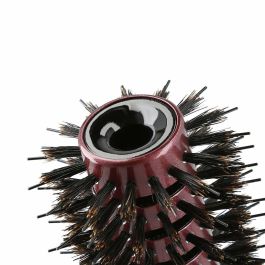 Lussoni Cepillo para Pelo Natural Style 28 mm con Cerdas Mixtas de Jabalí y Nailon, Diseño Ventilado Cerámico para Brillo y Rapidez