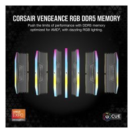 Corsair CMH64GX5M4B5600Z36 64 GB (4x 16 GB) DDR5 5600 MHz CL36 Retroiluminación RGB AMD EXPO Quad-Kit